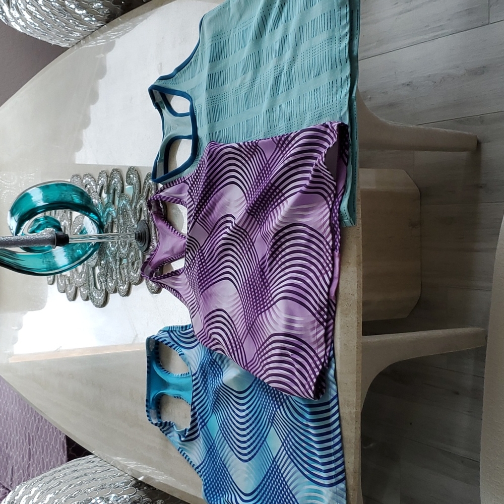 Three Racerback Workout Tops